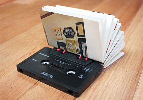 Books (Sort Of) On Tape: Old Cassettes Upcycled Into Handmade Journals