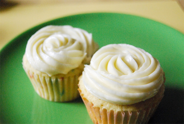 How to Make Funfetti Cupcakes with Rosewater Buttercream Frosting