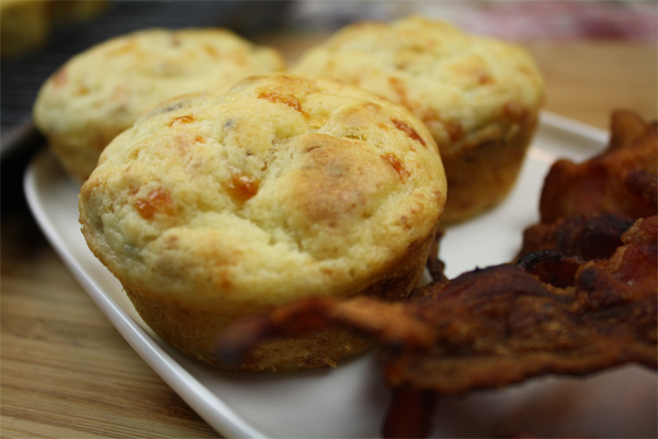 Bacon Cheese Muffins: An A+ Snack To Satisfy After School Munchies