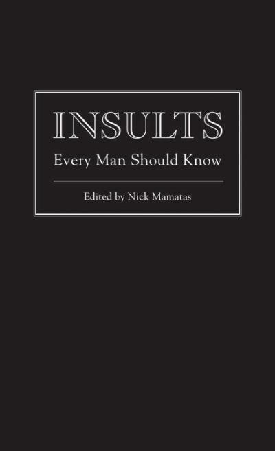 Insults Every Man Should Know