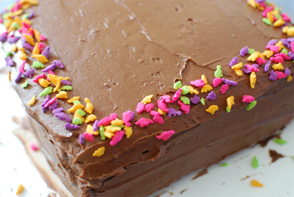Good Old Fashioned Yellow Birthday Cake
