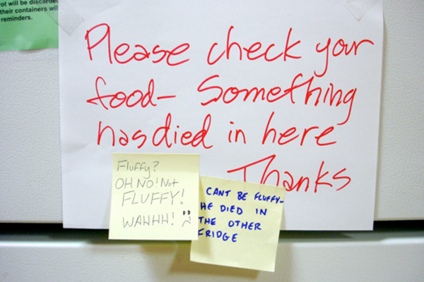 Workplace Wednesday: Dealing with the Overripe Communal Refrigerator