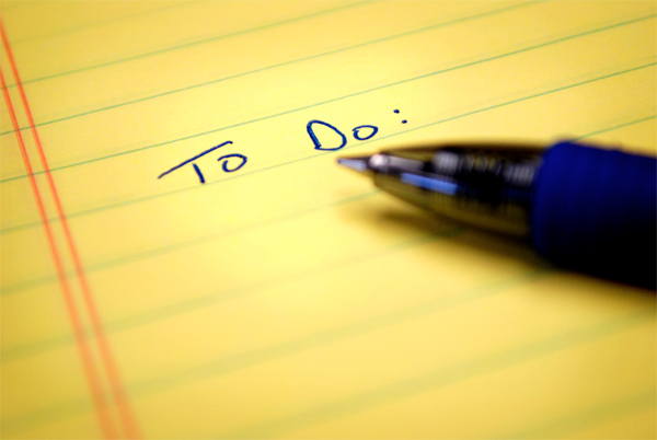A To Do List At The End of the World