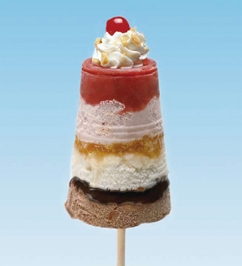 National Ice Cream Month: Banana Split Pops