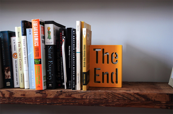 Four Metaphors, Made Tangible as Bookshelves