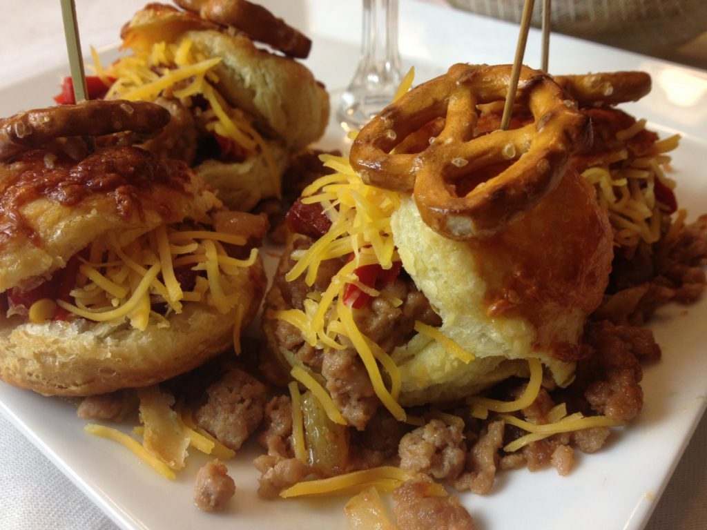 Pretzel-Chorizo and Pork Tapas