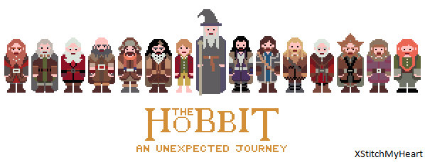 Nine Adventurous Cross-Stitch Projects for The Hobbit: The Desolation of Smaug