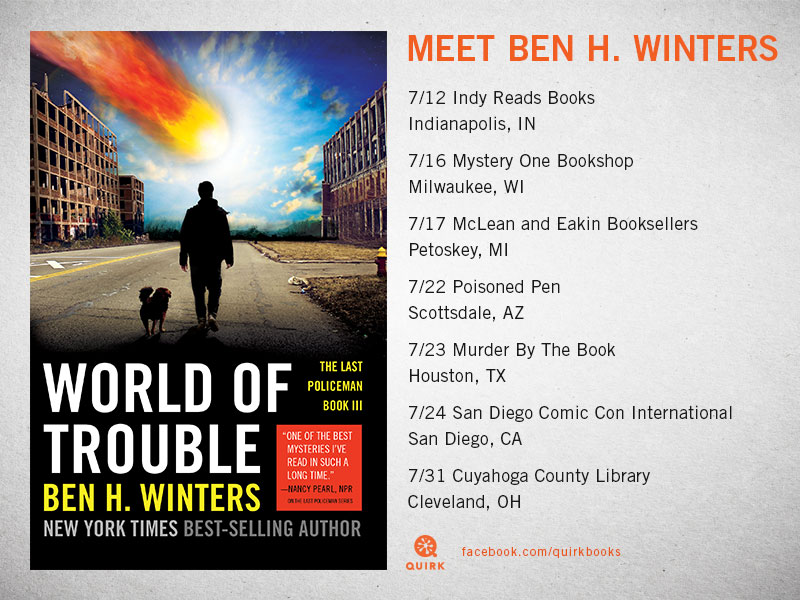 Ben H. Winters’ World of Trouble Book Tour!