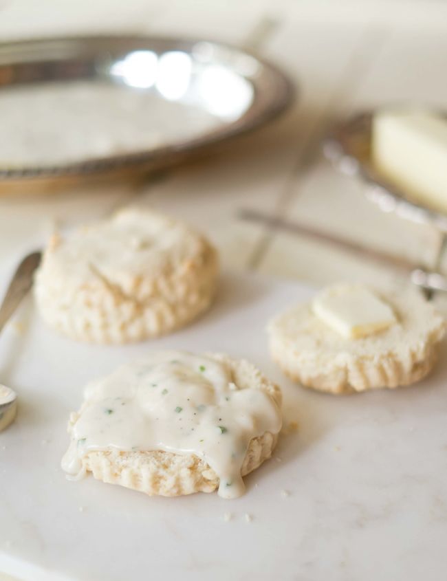 Recipe: Duck Fat Biscuits with Tarragon Gravy