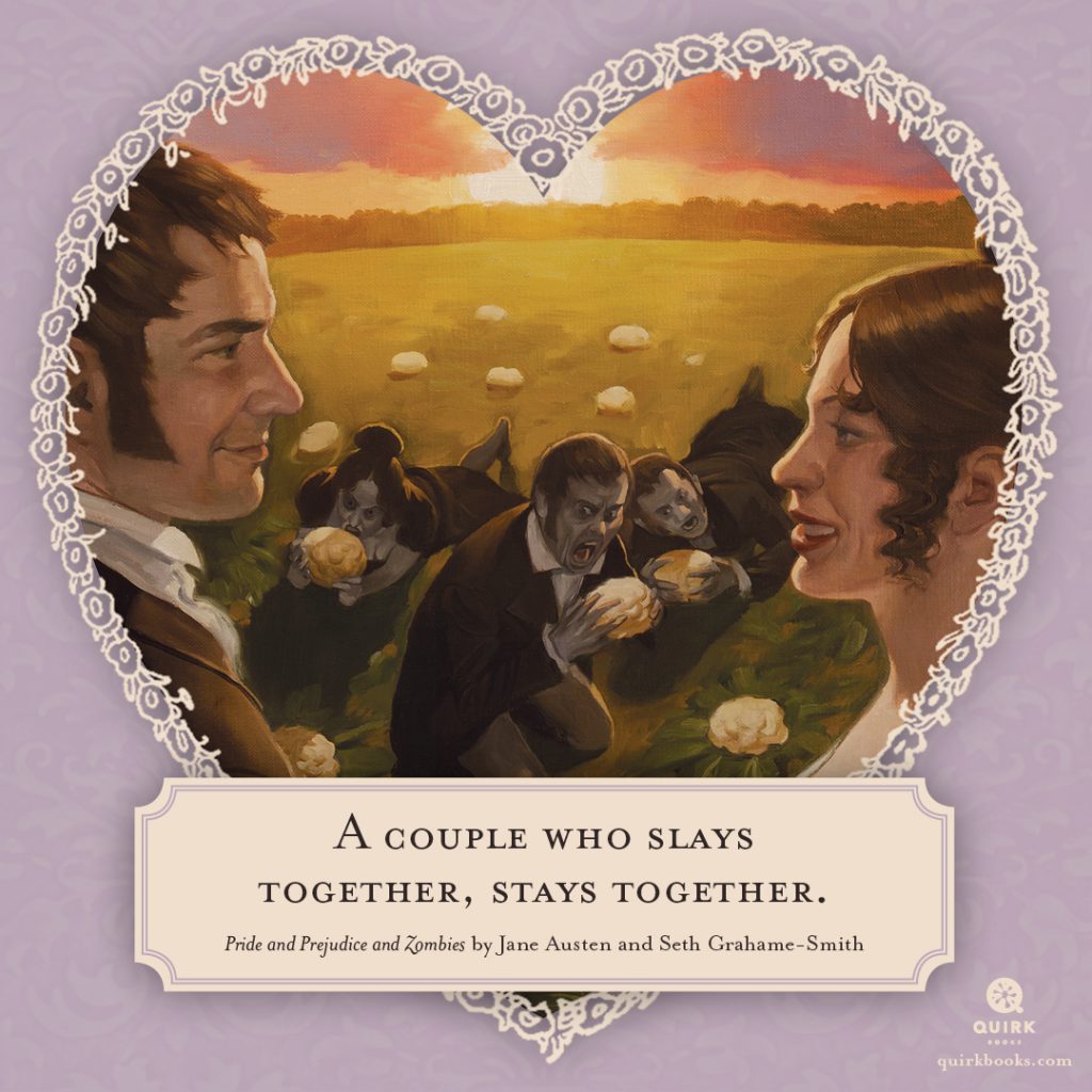 5 Pride and Prejudice and Zombies Valentines