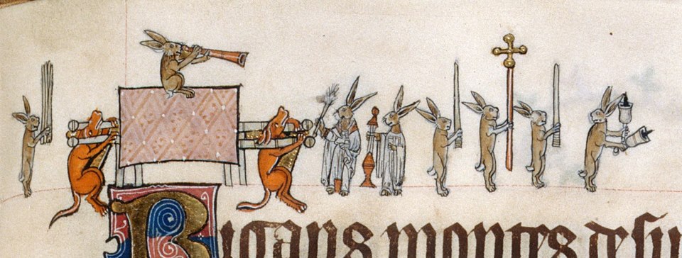 Quirky History: Rabbits Doing Weird Things in the Margins of Medieval Manuscripts.